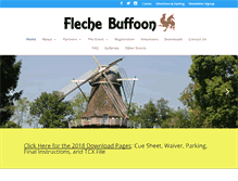Tablet Screenshot of flechebuffoon.com